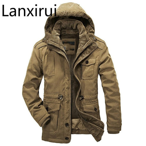 Winter Jacket Men Casual Thicken Warm Minus 40 Degrees Cotton-Padded Jackets Men's Hooded Windbreaker Parka Plus size 4XL Coat - Starttech Online Market