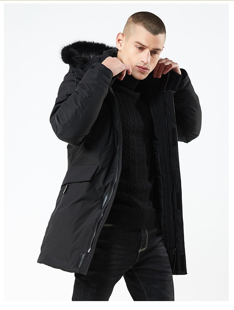 Winter Jacket Men Hooded Coat Thick Casual Outwear Parkas Hombre Padded Windproof Cotton Windbreaker Warm Coat - Starttech Online Market