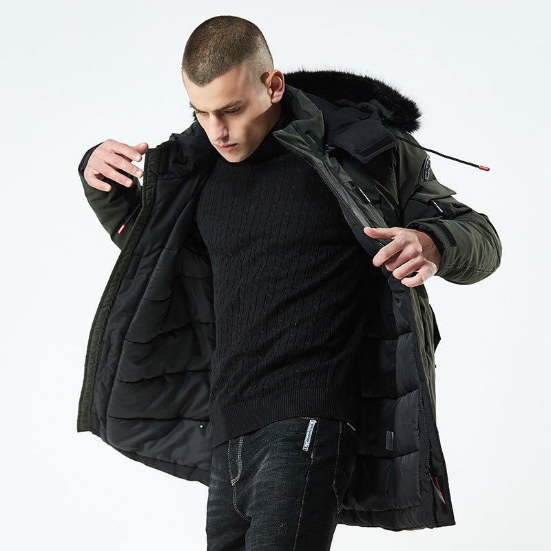 Winter Jacket Men Hooded Coat Thick Casual Outwear Parkas Hombre Padded Windproof Cotton Windbreaker Warm Coat - Starttech Online Market