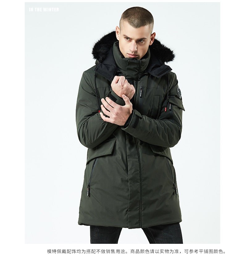 Winter Jacket Men Hooded Coat Thick Casual Outwear Parkas Hombre Padded Windproof Cotton Windbreaker Warm Coat - Starttech Online Market