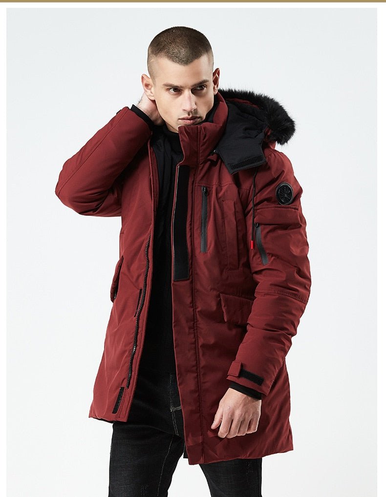 Winter Jacket Men Hooded Coat Thick Casual Outwear Parkas Hombre Padded Windproof Cotton Windbreaker Warm Coat - Starttech Online Market