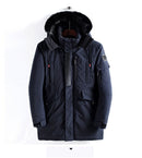 Winter Jacket Men Hooded Coat Thick Casual Outwear Parkas Hombre Padded Windproof Cotton Windbreaker Warm Coat - Starttech Online Market