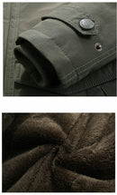 winter jacket men thick wool Liner multi-pocket Business casual cotton parkas man snow coat windbreaker fur hooded overcoat - Starttech Online Market