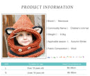 Winter Knitted Thicken kids hats winter snowboard cute cap fox wool neckerchief balaclava funny bonnet enfant casual cap - Starttech Online Market