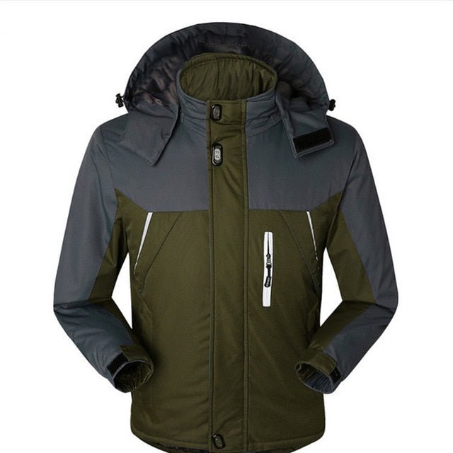 Winter Parka Men Plus Velvet Warm Windproof Coats Mens Military Hooded Jackets Casaco Masculino Casacos Men's Outwear Overcoat - Starttech Online Market