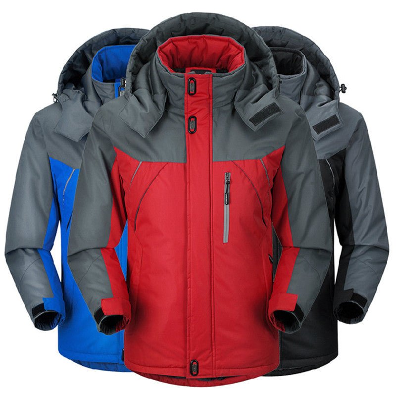 Winter Parka Men Plus Velvet Warm Windproof Coats Mens Military Hooded Jackets Casaco Masculino Casacos Men's Outwear Overcoat - Starttech Online Market