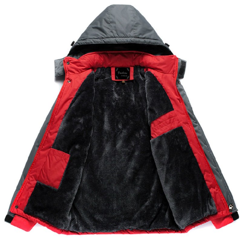 Winter Parka Men Plus Velvet Warm Windproof Coats Mens Military Hooded Jackets Casaco Masculino Casacos Men's Outwear Overcoat - Starttech Online Market