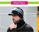 Winter Skullies & Beanies Men Women Wool Scarf Caps Set Bonnet Knitted Hat - Starttech Online Market