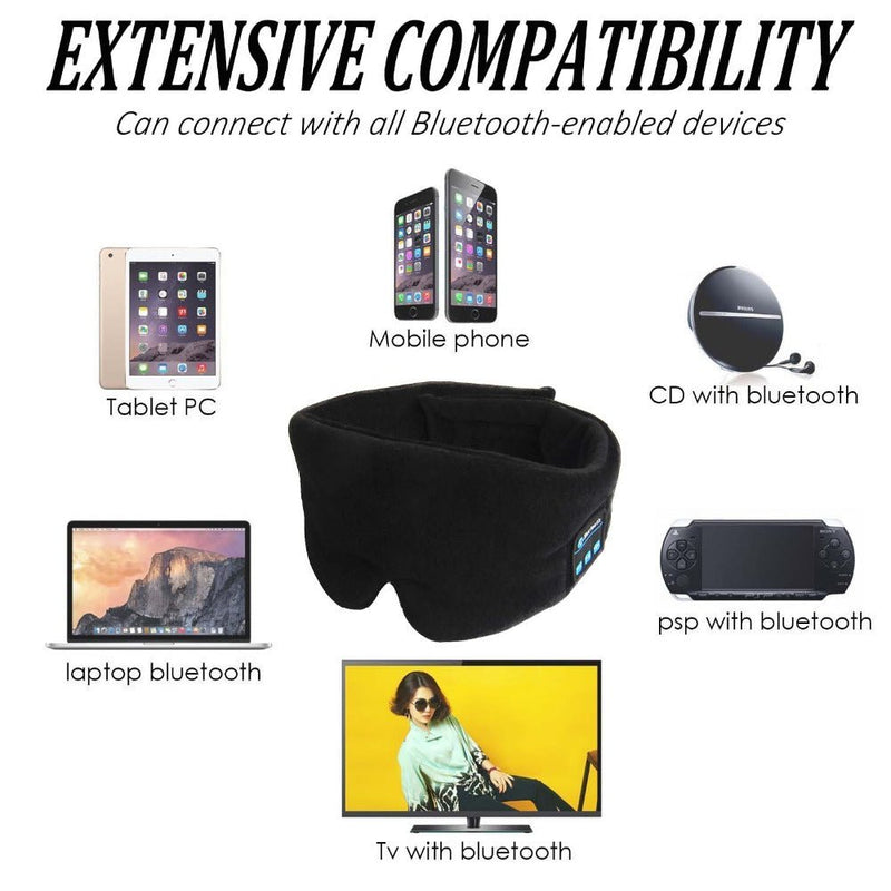 Wireless Blackout Bluetooth Headset Sleep Goggles - Starttech Online Market