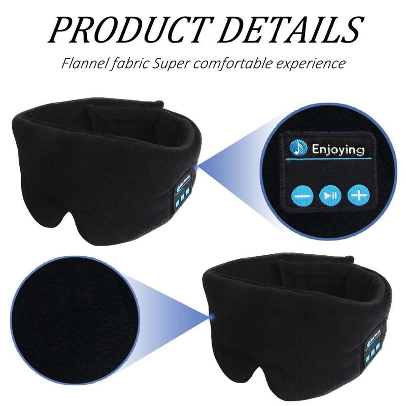 Wireless Blackout Bluetooth Headset Sleep Goggles - Starttech Online Market