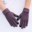 Women Winter Touch Screen Gloves Thicken Wool Warm Knitted Stretch Gloves - Starttech Online Market
