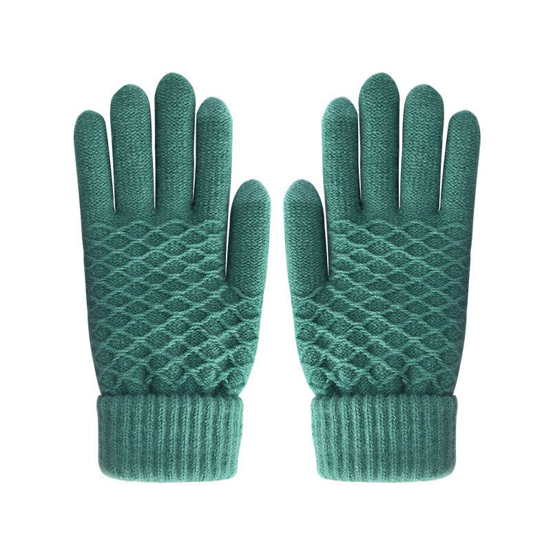Women Winter Touch Screen Gloves Thicken Wool Warm Knitted Stretch Gloves - Starttech Online Market