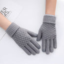 Women Winter Touch Screen Gloves Thicken Wool Warm Knitted Stretch Gloves - Starttech Online Market