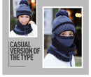 Women's Mask Hat Scarf 3 Pcs Sets Thick Warm Fleece Inside Knitted Winter Riding Fashion Hat - Starttech Online Market