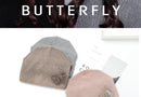 Wool Vogue Butterfly Rhinestones High Quality Autumn Winter Knitted Beanie Female Hats - Starttech Online Market
