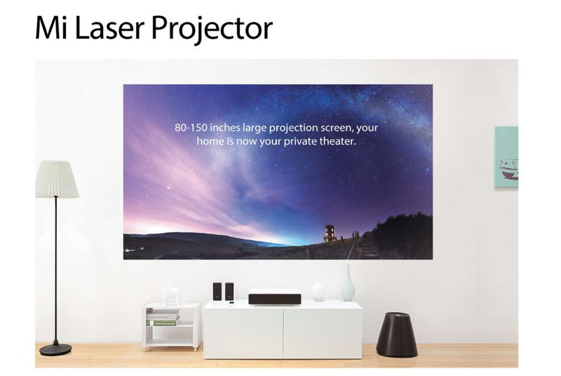 Xiaomi Mijia Laser Projector TV Global Version 4K Full HD 150 Inch Bluetooth 4.0 Wifi 2.4/5GHz DOLBY DTS 3D Home Movie Theater - Starttech Online Market