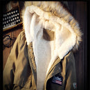 XingDeng Men Coats Winter Casual Mens dressy Tops Jacket Male Slim Thicken Fur Hooded Outwear Warm Coat Top Brand Clothing - Starttech Online Market