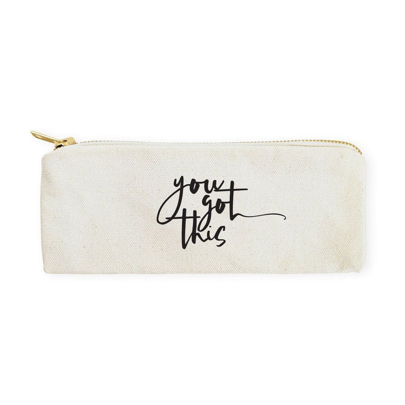 You Got This Cotton Canvas Pencil Case and Travel Pouch - Starttech Online Market