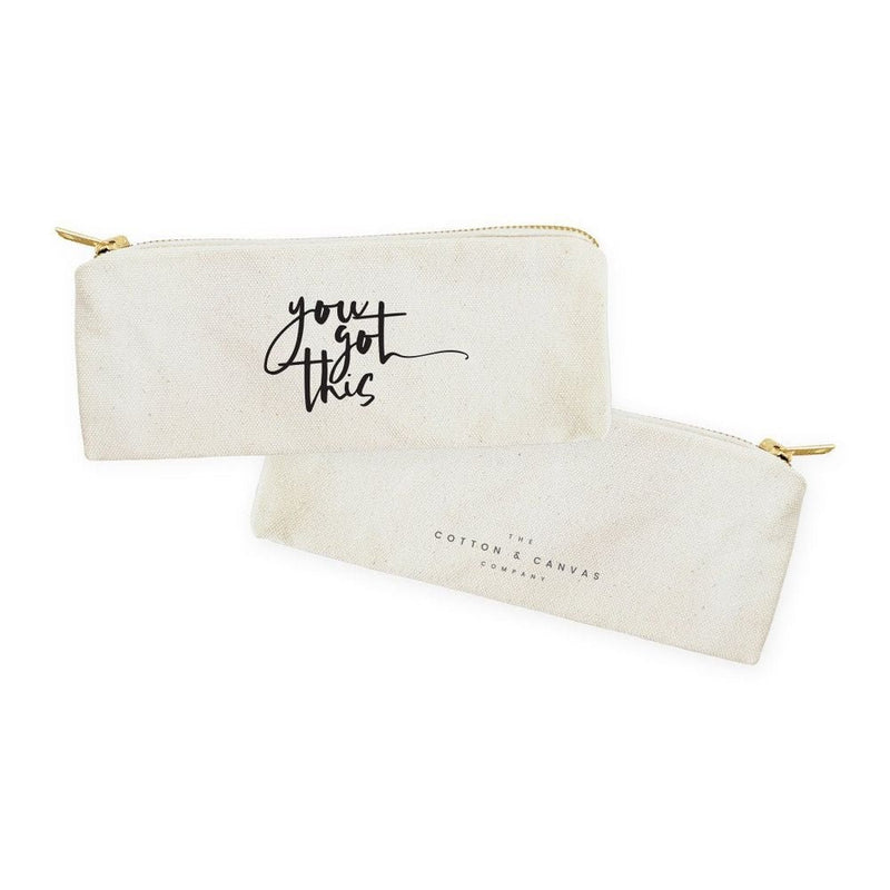 You Got This Cotton Canvas Pencil Case and Travel Pouch - Starttech Online Market