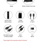 ZEUSLAP Portable Monitor Ultrathin 15.6inch touch/non touch 1080P FHD HDR IPS USB-C for laptop phone xbox cctv camera PS4 PS5 - Starttech Online Market