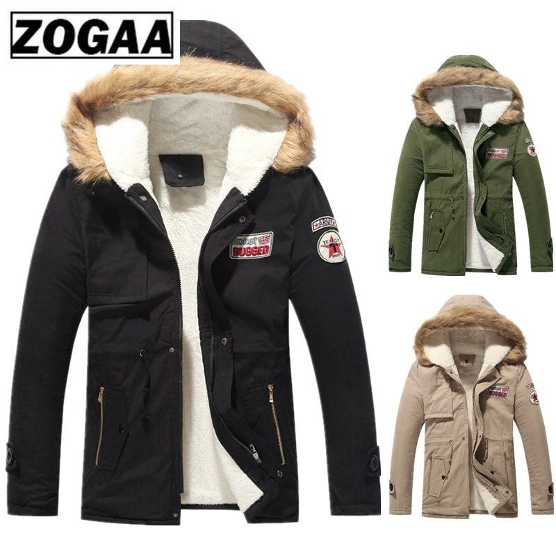 ZOGAA New Autumn Winter Coat Thick Warm Jacket Men's And Women Cotton Hooded Korean Plus Velvet Couple Cotton Parkas Coat - Starttech Online Market