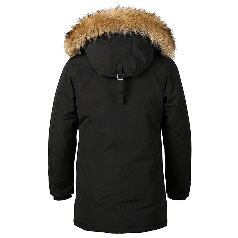Zollrfea Brand Fur Collar Hooded Mens Winter Jacket Thicken Padded Super Warm 2019 Winter Male Casual Parkas Long Outwear Coat - Starttech Online Market